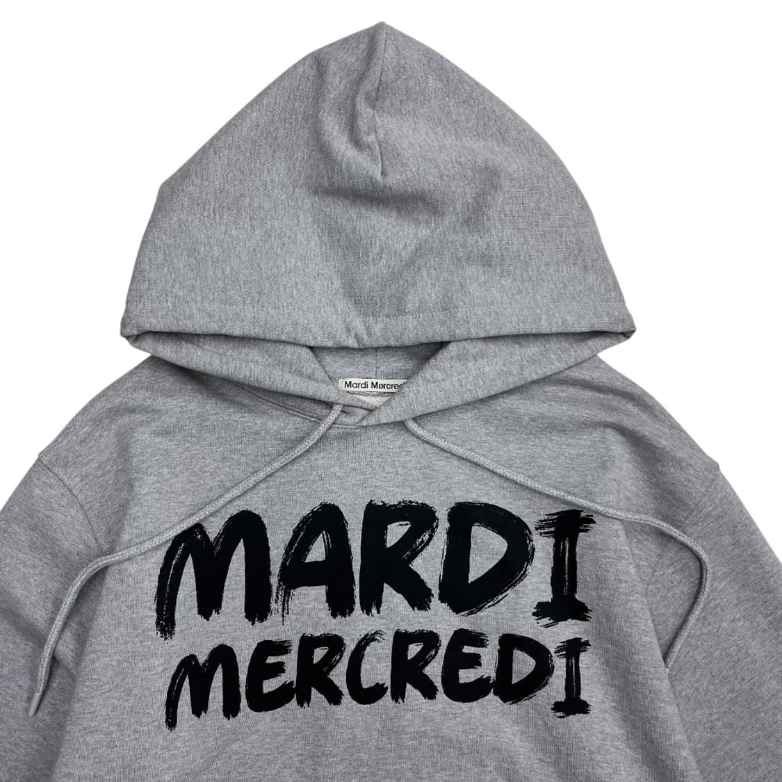 마르디 메르크디 센터 페인팅로고 그레이 후드 상품이미지4