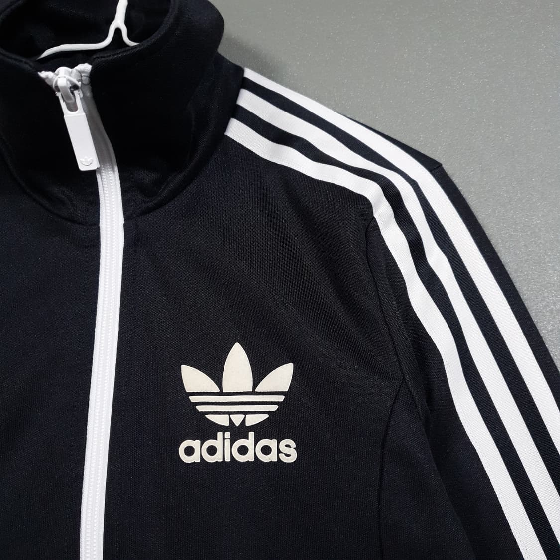 90 (S) 아디다스 유로파 파이어버드 트랙탑 져지 자켓 벨벳 블랙 어항 상품이미지2