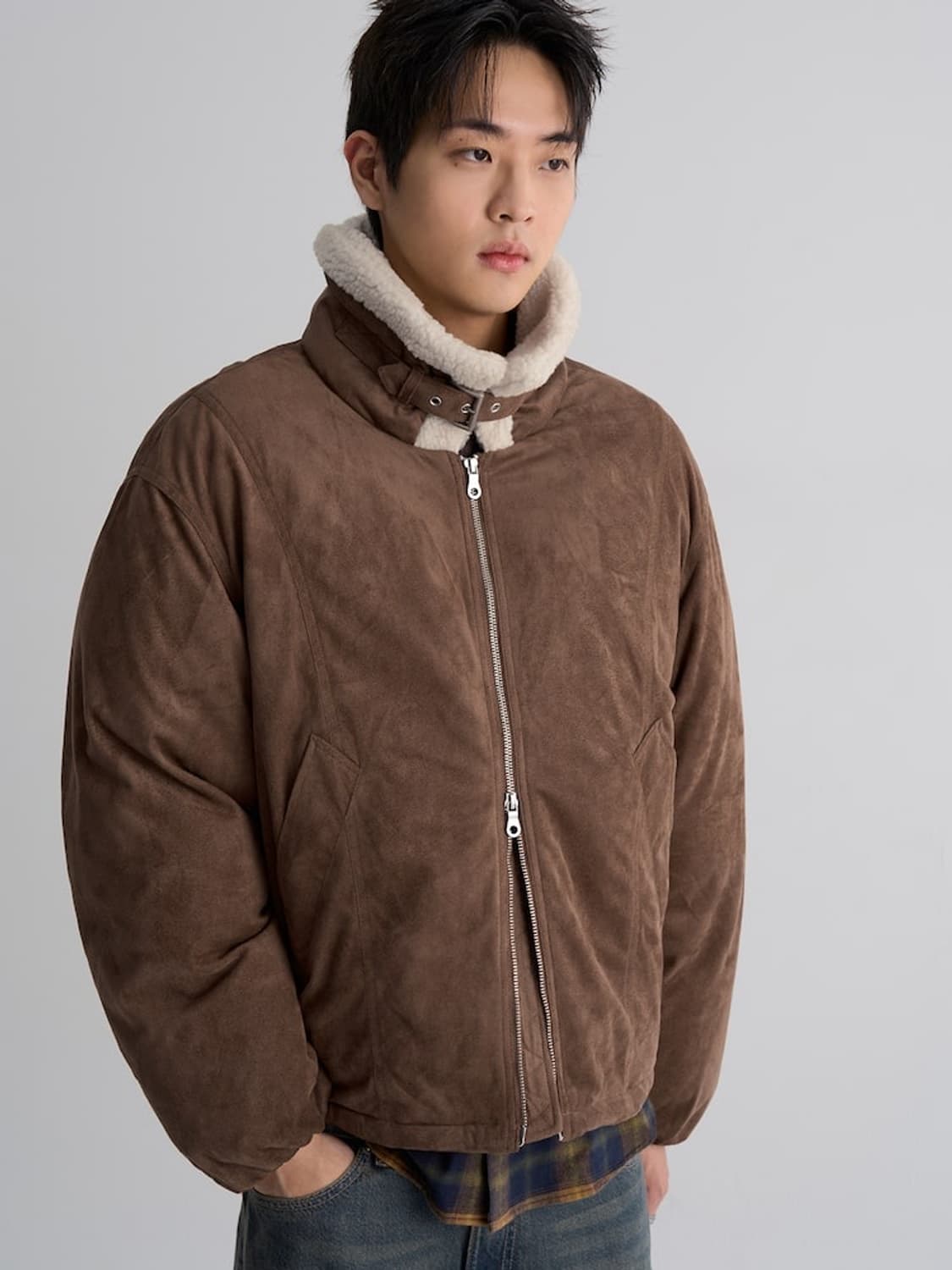 에잇세컨즈 스웨이드패딩 상품이미지2