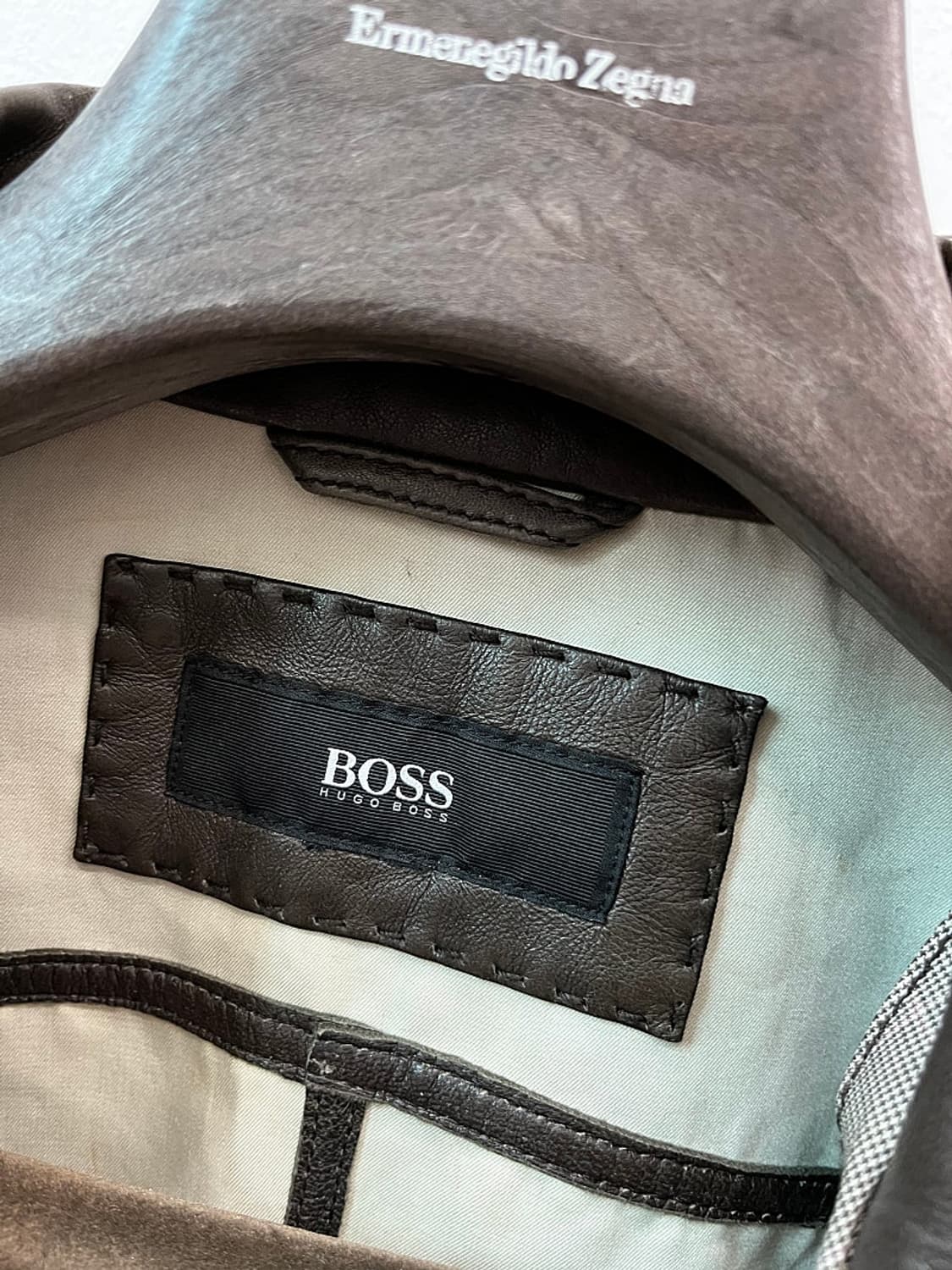 100-105) 휴고보스 레더믹스 라이더자켓  상품이미지2