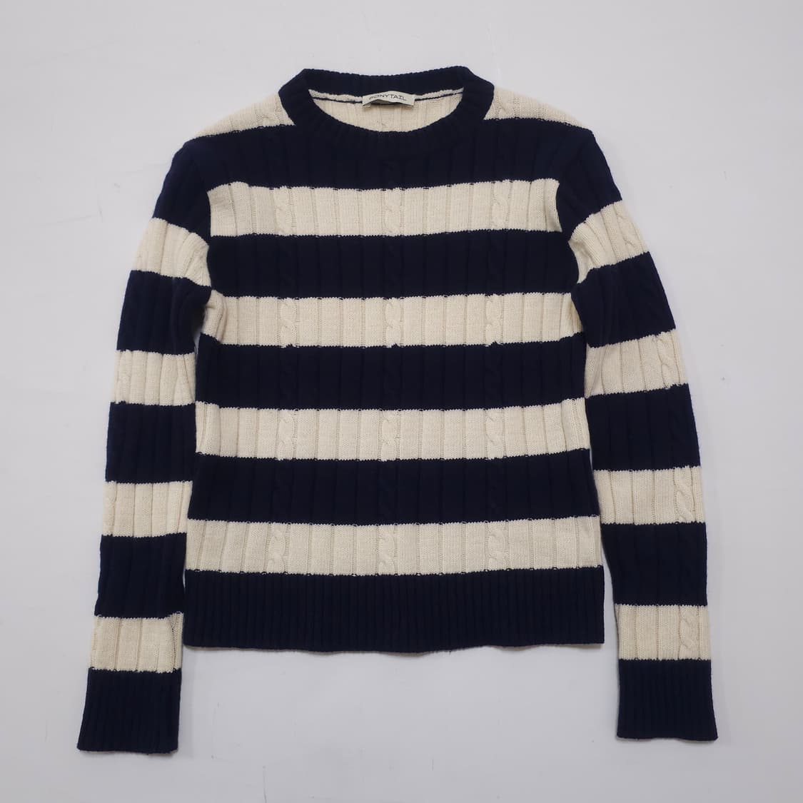 포니테일 스트라이프 니트 상품이미지2