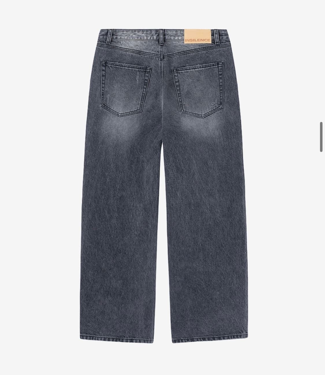 인사일런스 CALIK 로우 웨이스트 와이드 진 ASH GREY 상품이미지2