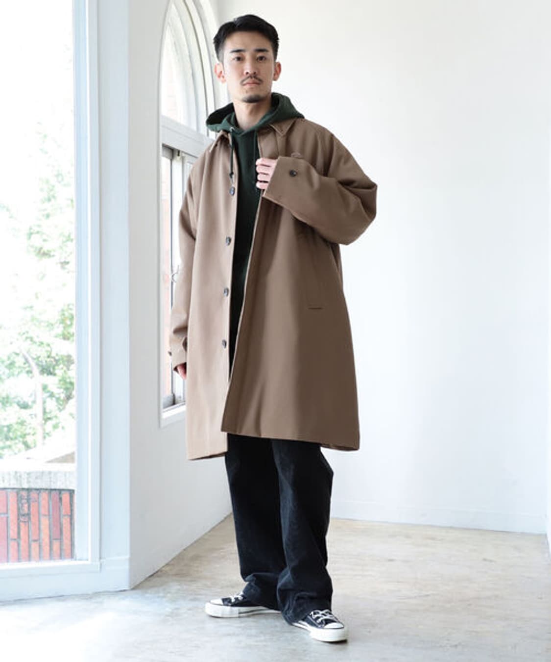 BEAMS Easy Fit Stand Collar Coat 상품이미지2