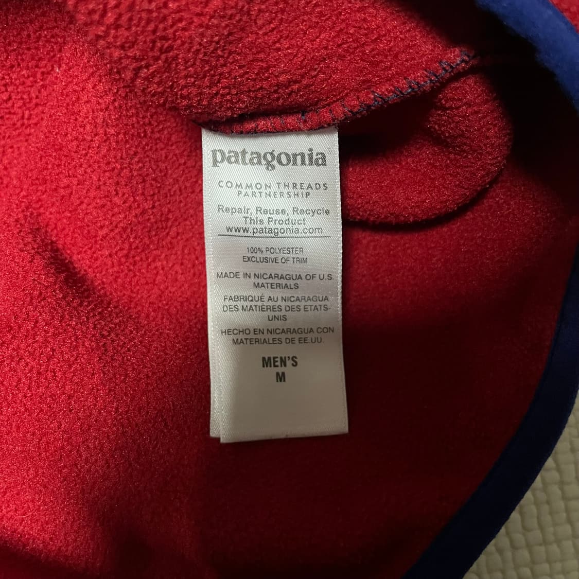 파타고니아 신칠라 네이비/레드 상품이미지4