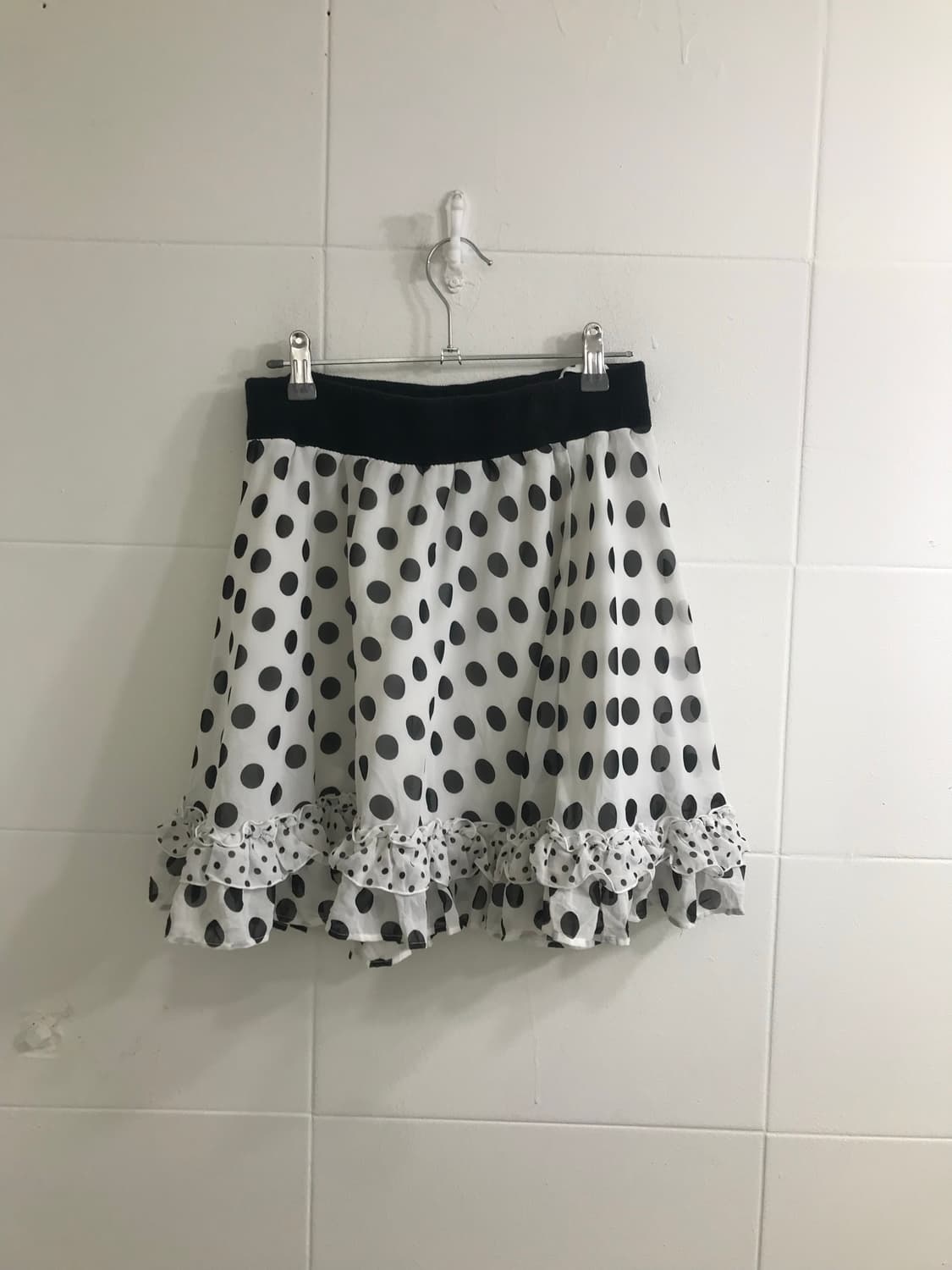 체크 하이넥 케이프 코트 무채색 니혼진 코디세트 상품이미지8