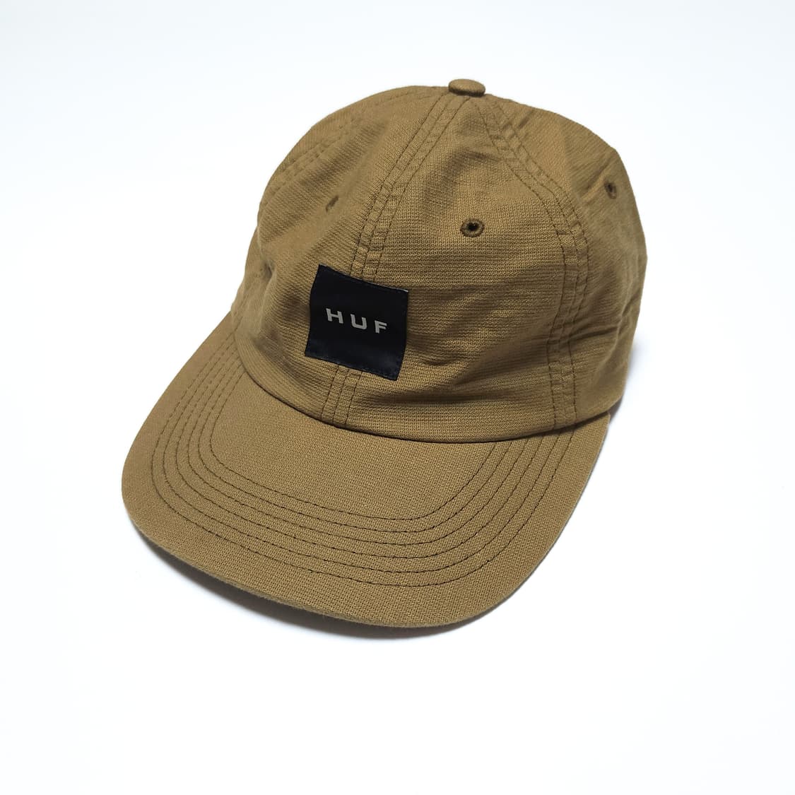 허프 HUF USA 박스 로고 6패널 스트랩 캡 카라멜 상품이미지1
