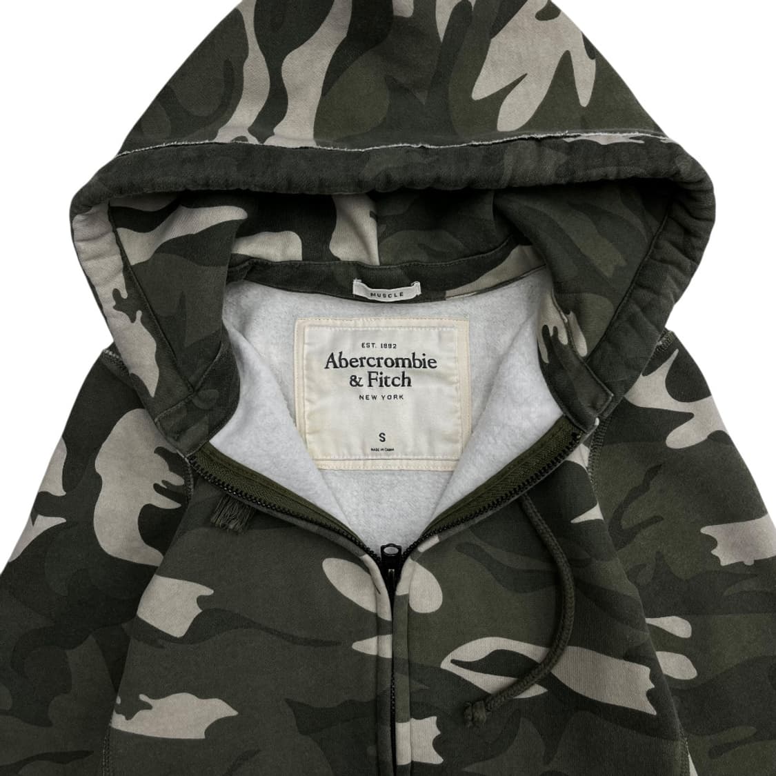 아베크롬비 빈티지 카모 후드집업 S 상품이미지5