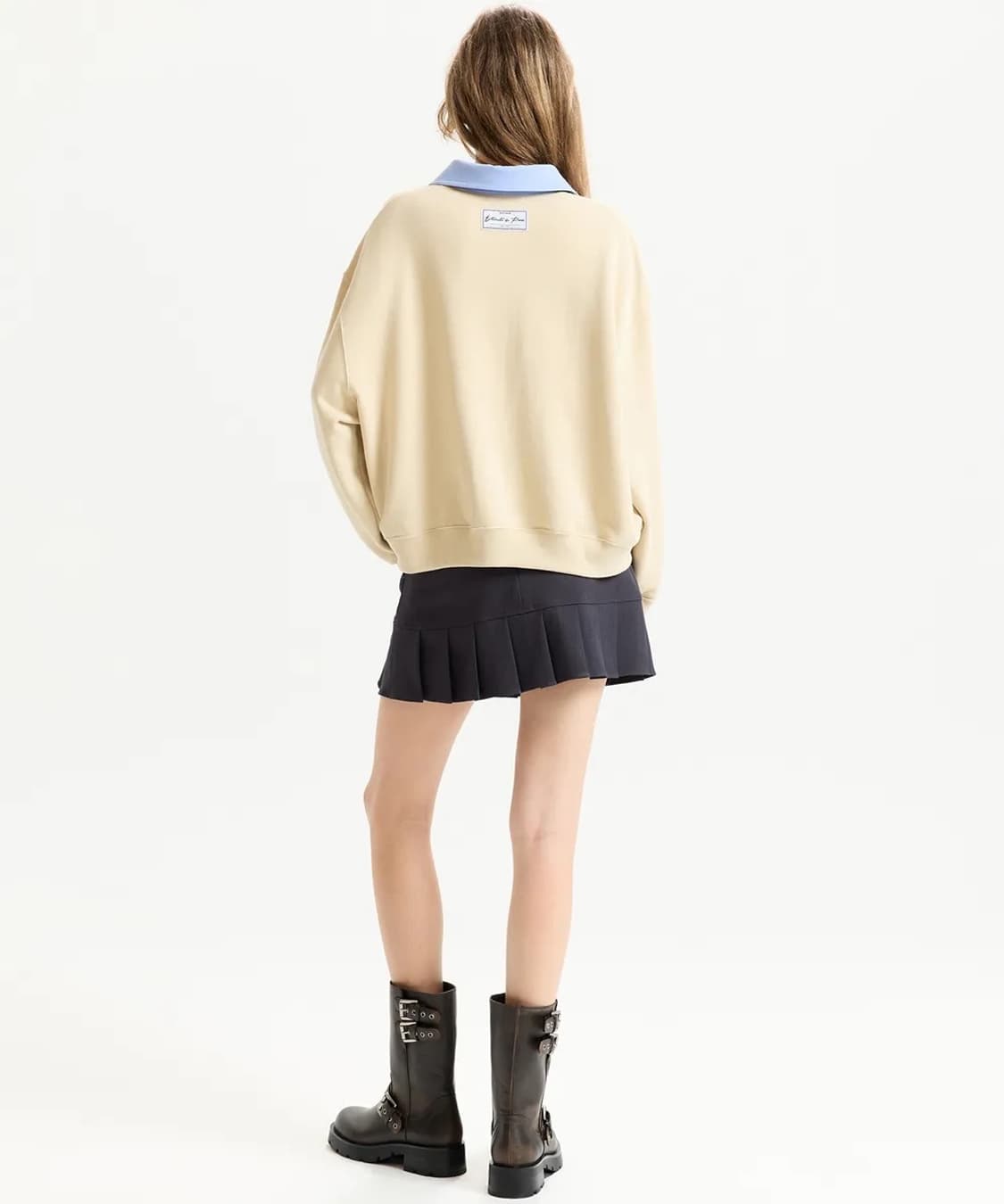 해바이해킴 컬러 콤비 스웻셔츠 상품이미지4