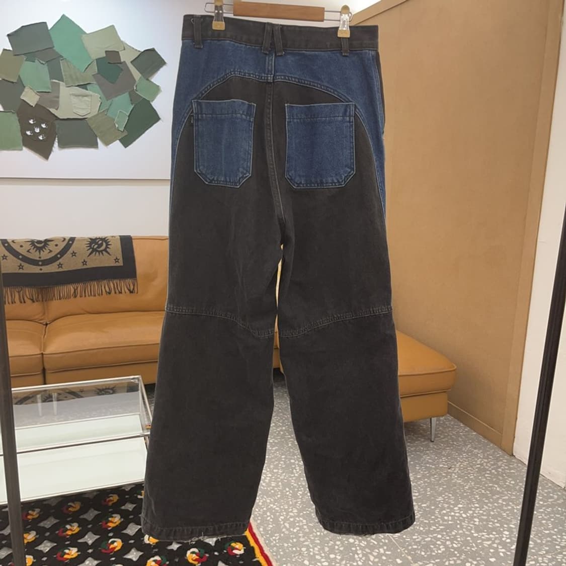 꼼파뇨 빈티지 스트릿 절개 패치워크 데님팬츠 S C08157 상품이미지4