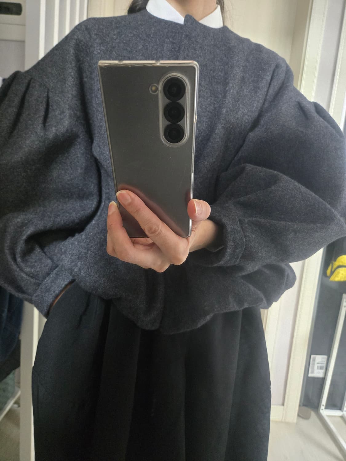 PERNA  울 멜튼 볼륨 코트 자켓  상품이미지9