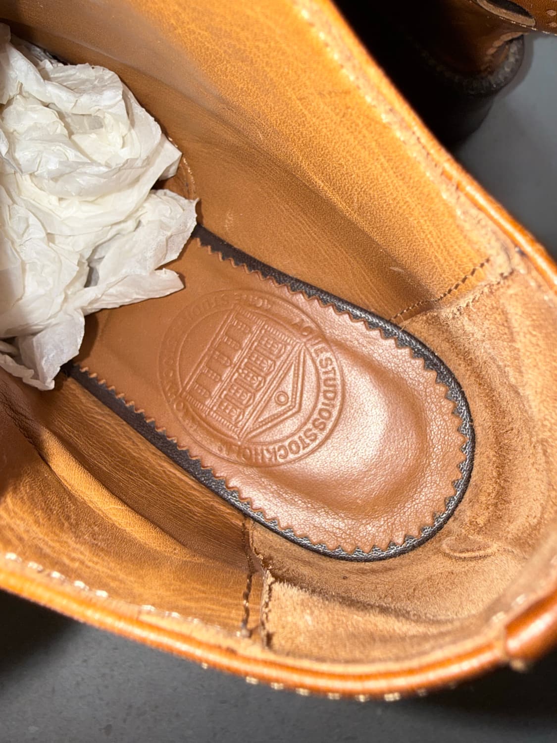 아크네 스튜디오 윙팁 부츠 브라운 36 상품이미지5