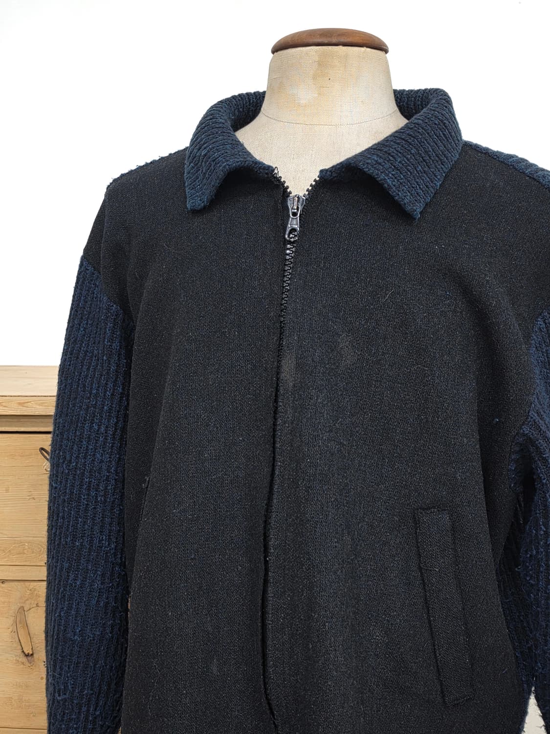 95AW 스톤 아일랜드 그린 엣지 울 집업 재킷 상품이미지2