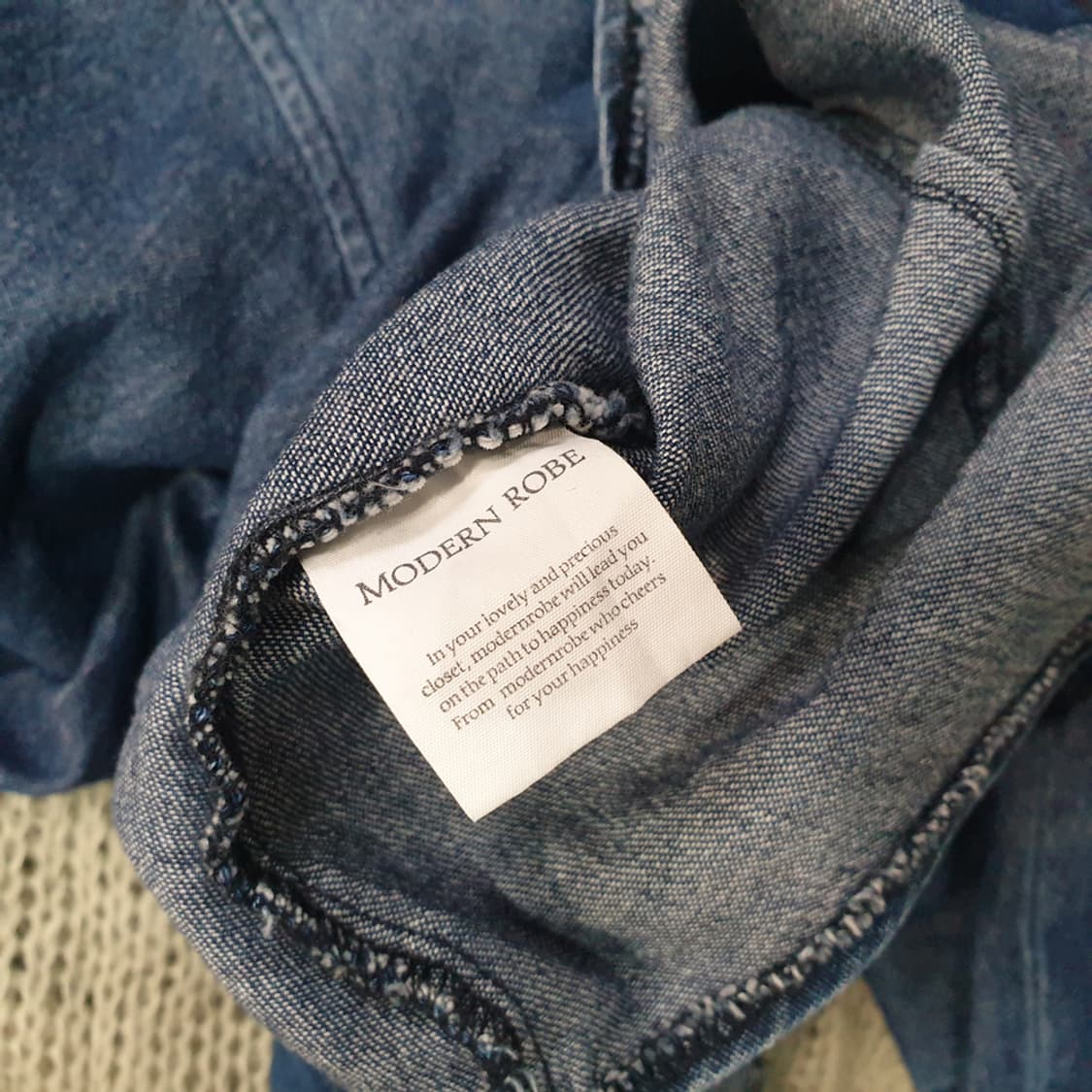 Modernrobe 모던로브 데님셔츠 S 상품이미지5