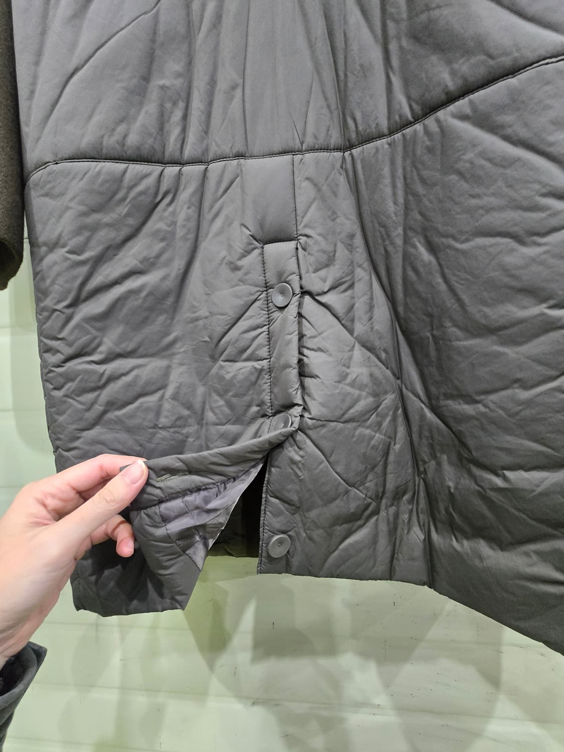 ENFOLD 엔폴드 배색 롱 코트 상품이미지9