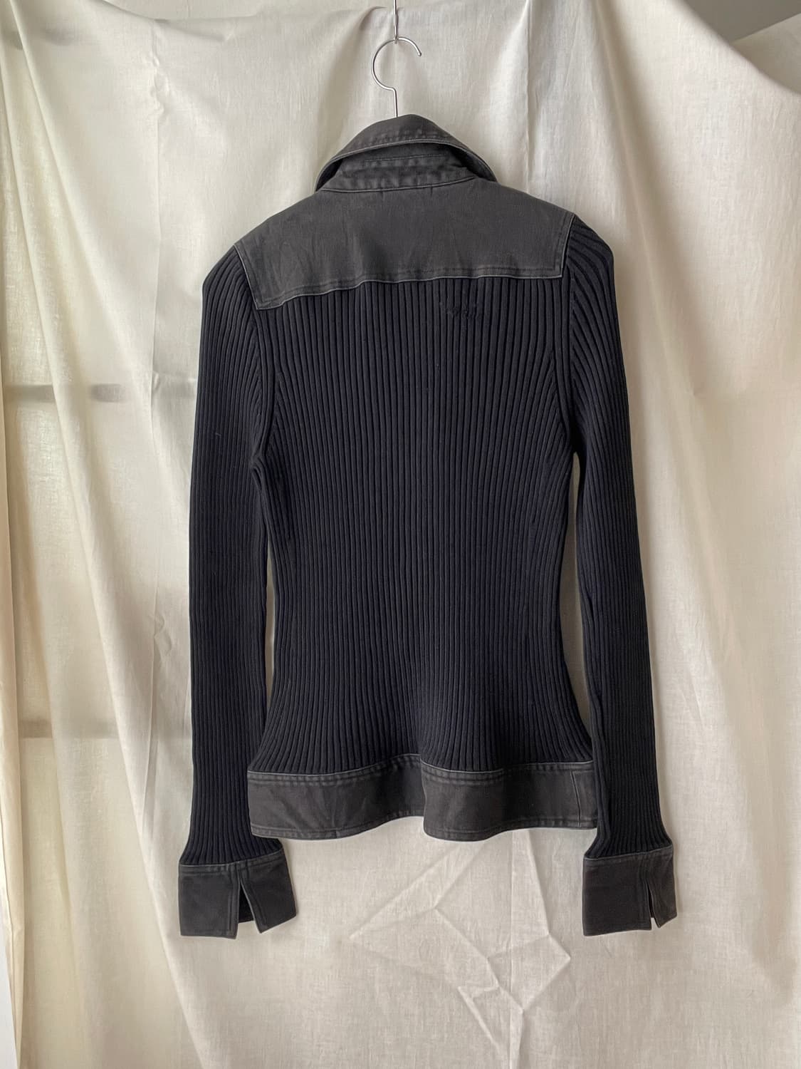 Two-way brown knit zipup 상품이미지2