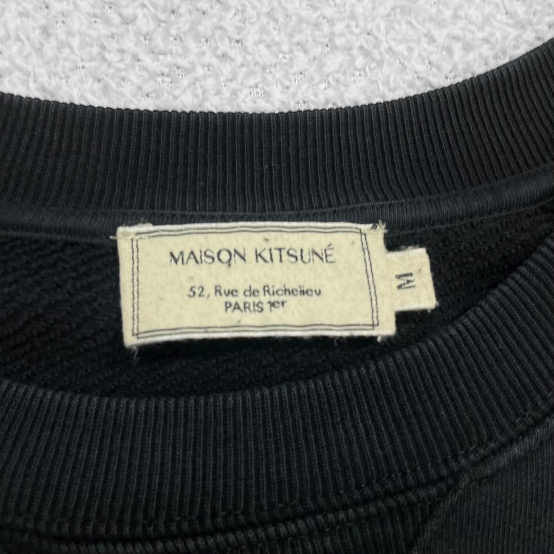 메종키츠네 칠렉스 폭스 맨투맨 블랙 상품이미지3
