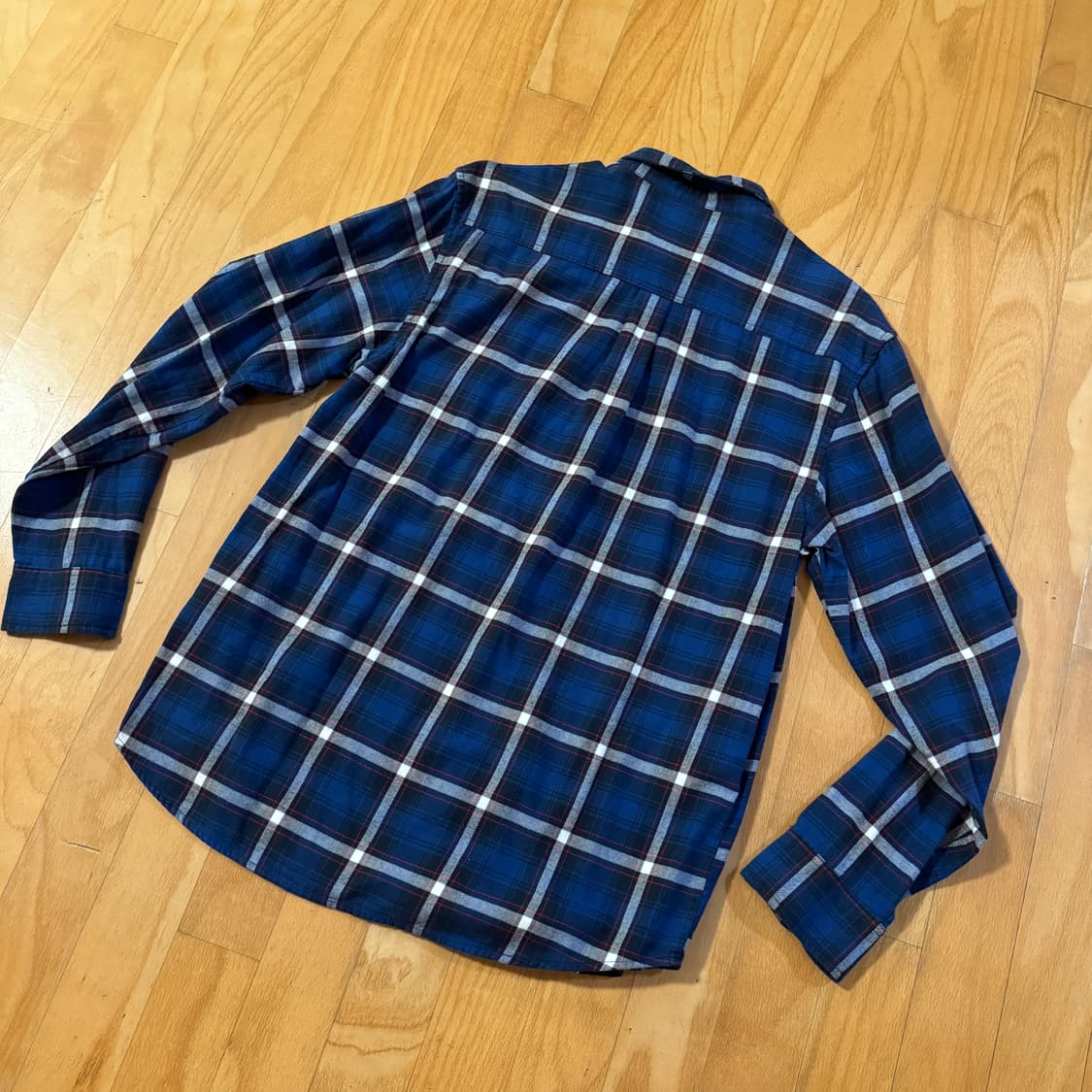 칼하트 WIP 플란넬 체크 셔츠 블루 L 상품이미지6