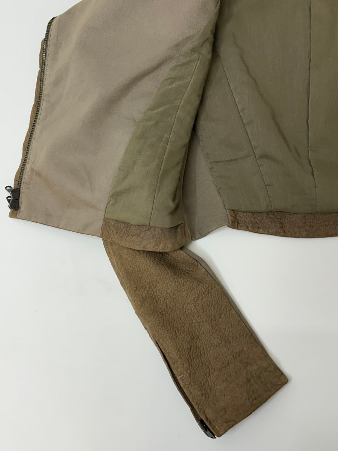 VTG 양가죽 투웨이 하이넥 크롭 라이더 자켓 상품이미지7