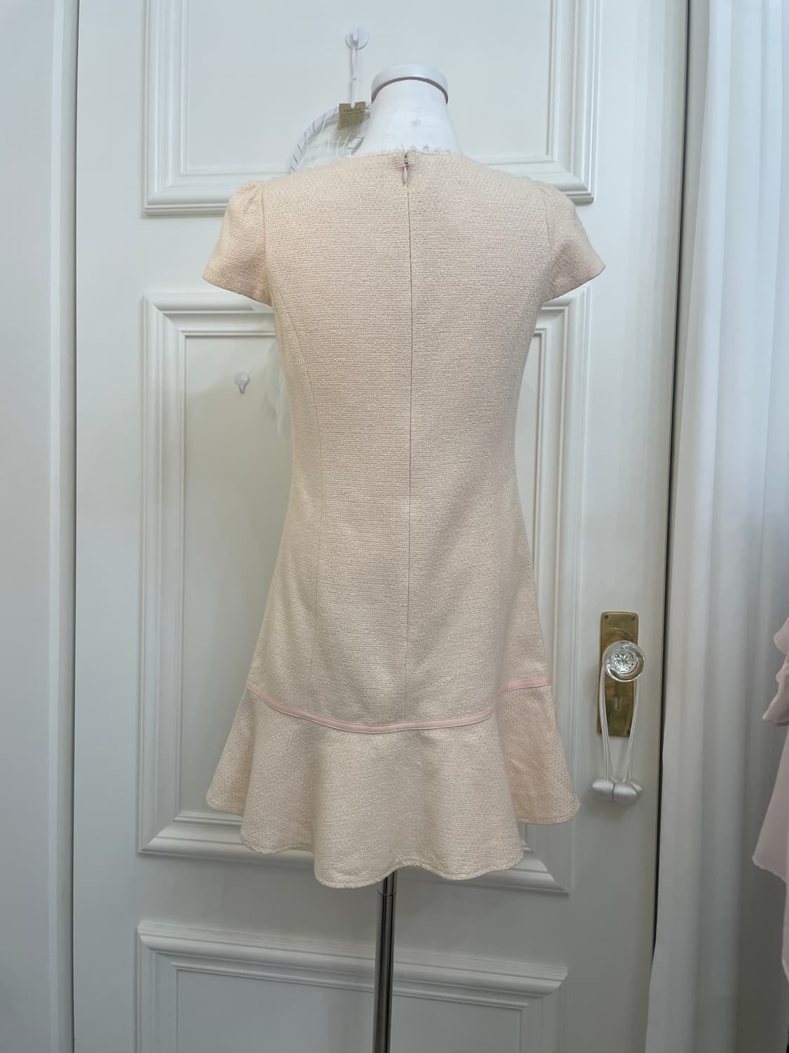 sheer coral twinkle tweed french sleeve 상품이미지3