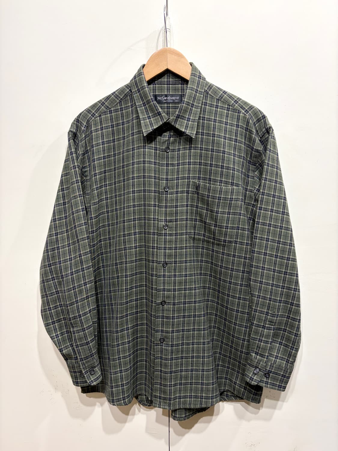 YSL 입생로랑 옴므 체크 셔츠 상품이미지1