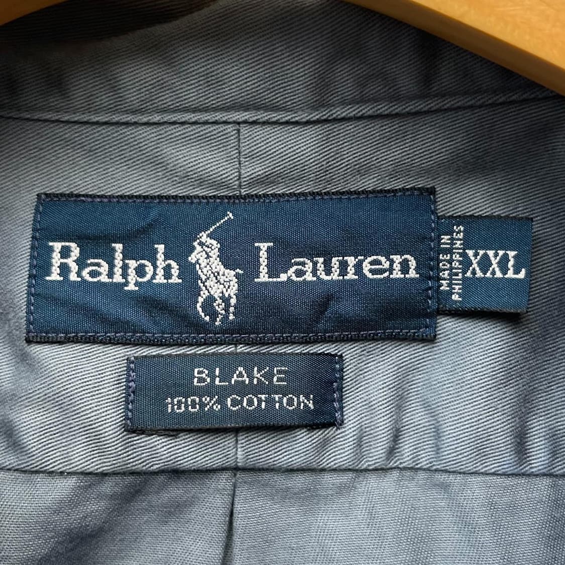 폴로랄프로렌 기본 포니 빅사이즈 블루 그레이 셔츠 상품이미지6