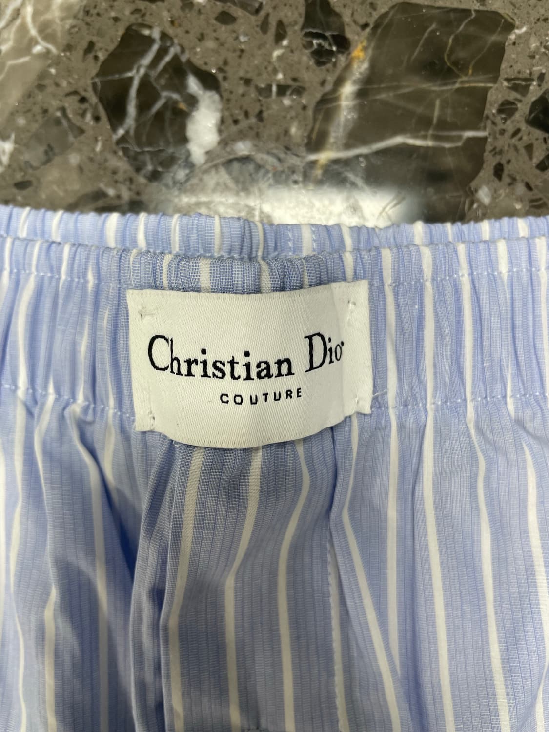 디올 남성 스트라이프 트렁크 상품이미지4