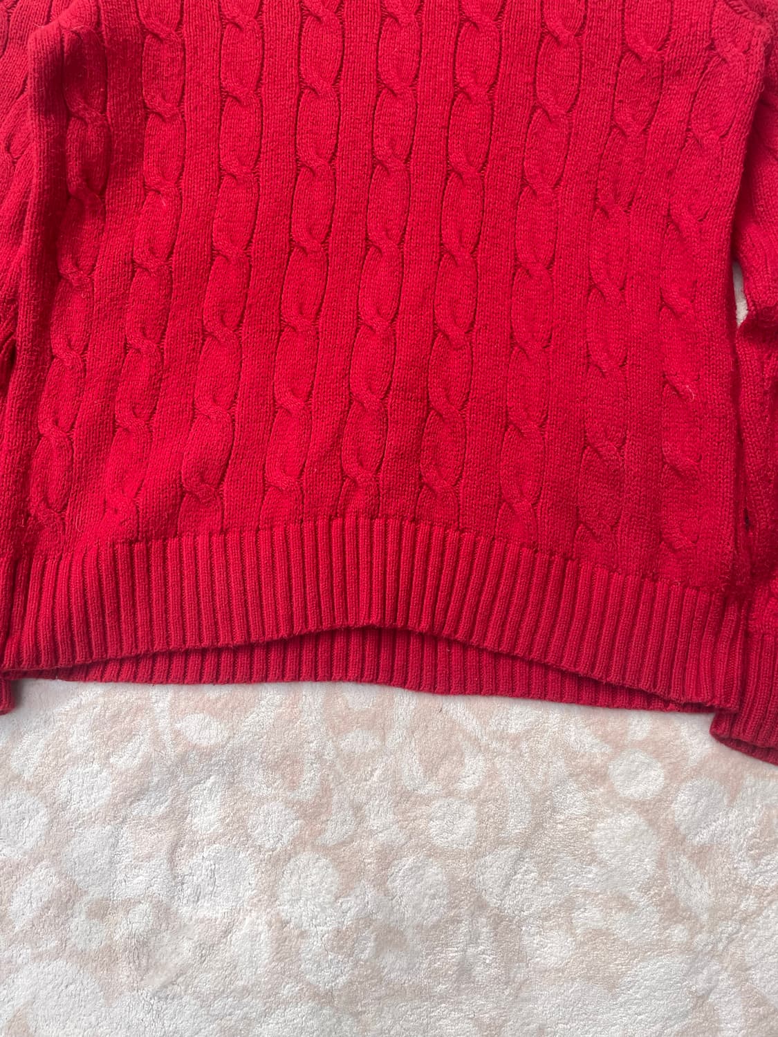 폴로랄프로렌 레드 케이블 니트 상품이미지4