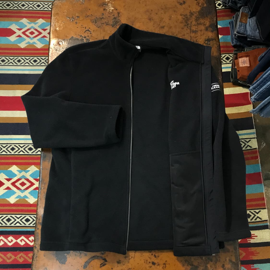 노스페이스 블랙 집업 플리스 자켓 남성  105 사이즈 상품이미지6