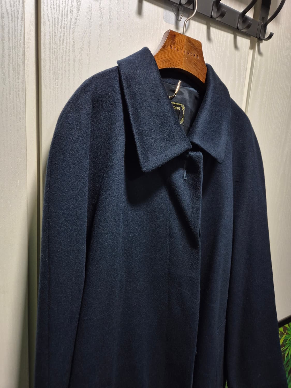 JPN빈티지.Pure Cashmere 퓨어 캐시미어 청록색 코트 상품이미지7