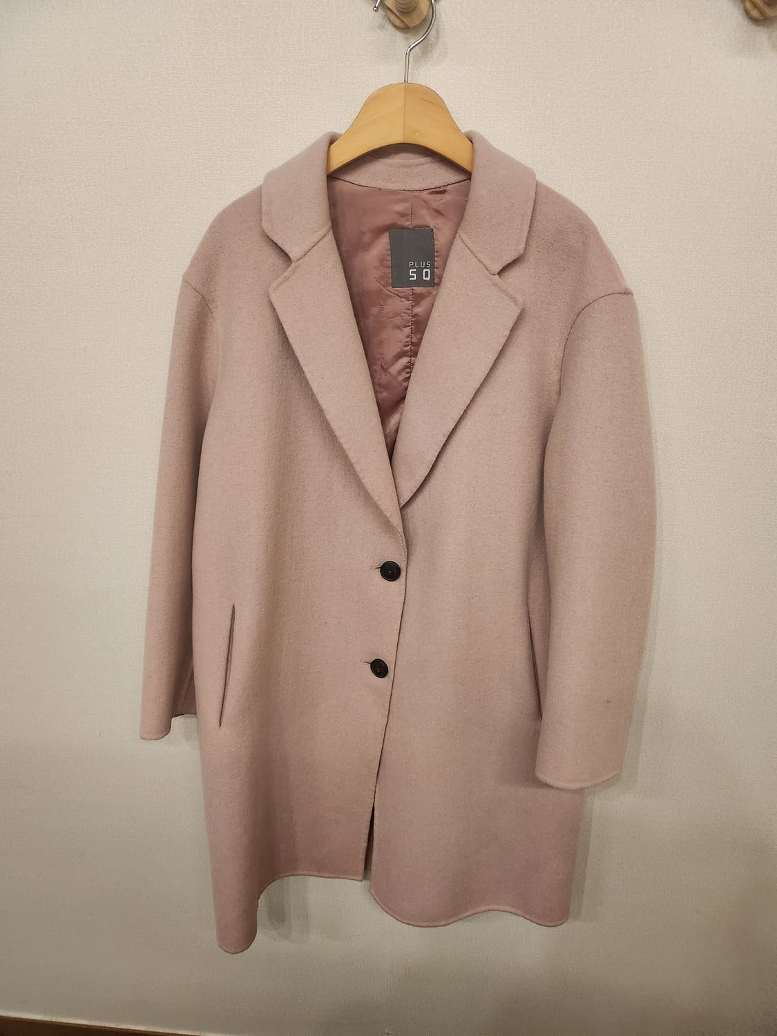 플러스에스큐 인디핑크 울 롱코트☃️ 상품이미지3