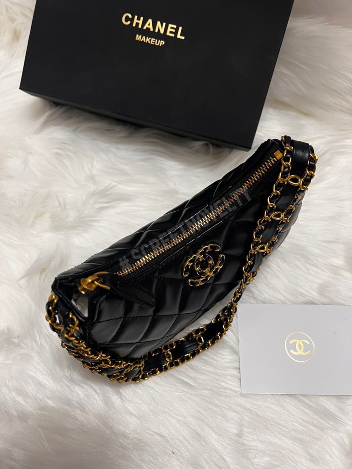 샤넬뷰티 램스킨 골드체인 호보백 퀄팅 숄더백 VIP 상품이미지6