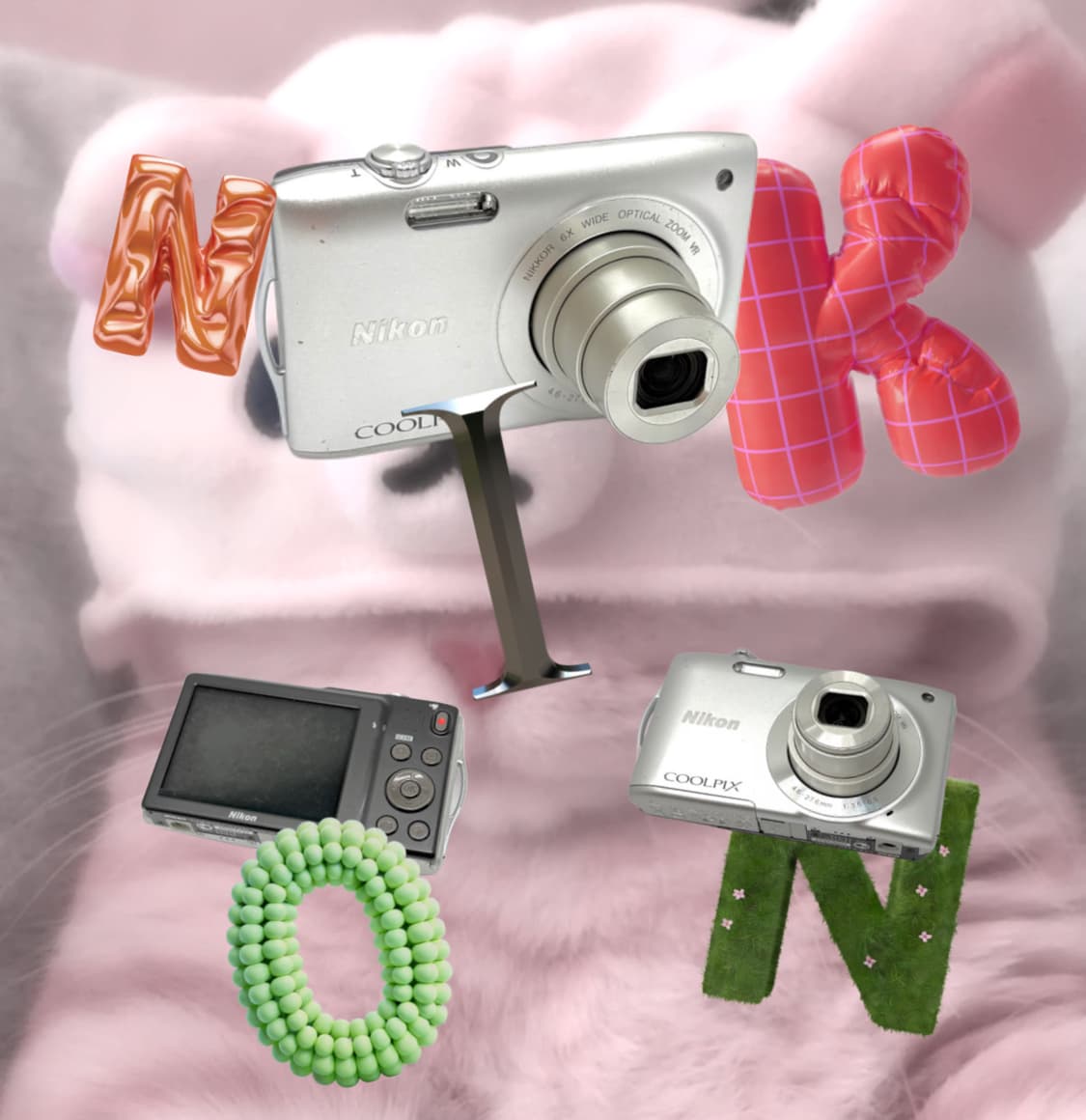[연예인픽&뽀용!] 니콘 Coolpix S3300 실버 디지털카메라 상품이미지1