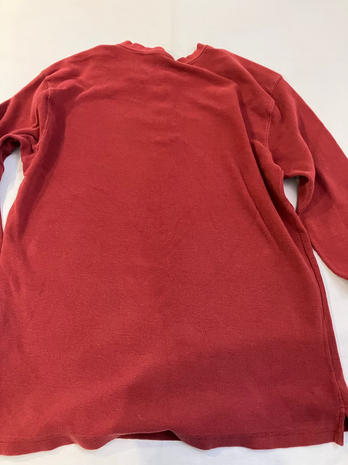 칼하트 와플 헨리넥 롱슬리브 긴팔티 버건디 상품이미지4