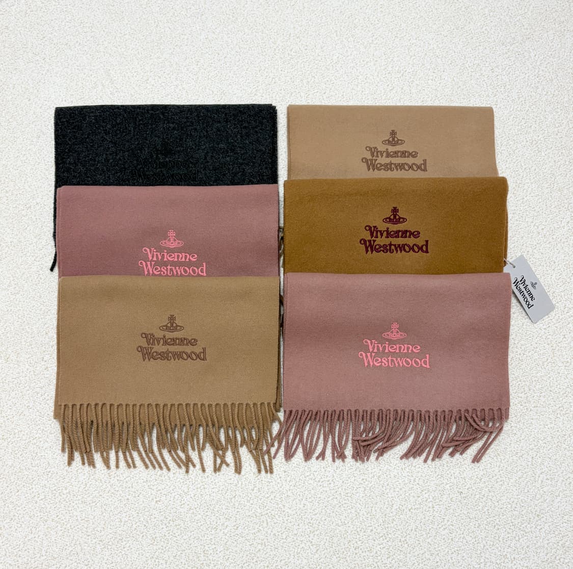 비비안웨스트우드 차콜 울 머플러 상품이미지7