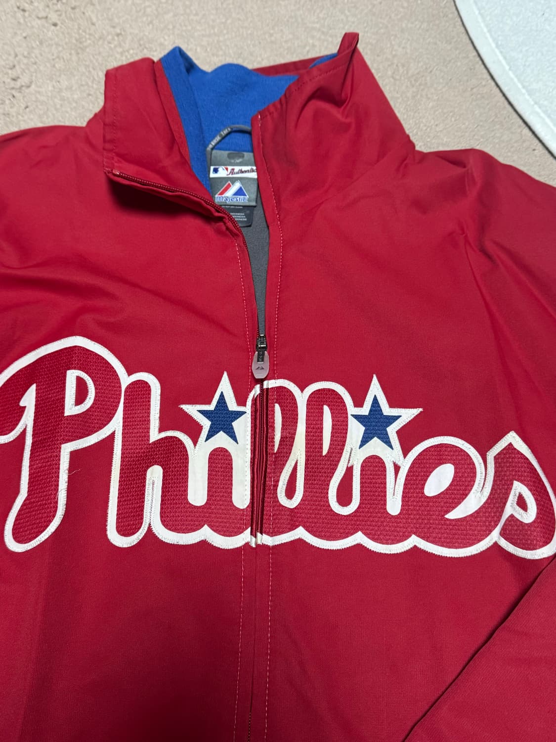 마제스틱 필라델피아 필리스 덕아웃 자켓 L 상품이미지3