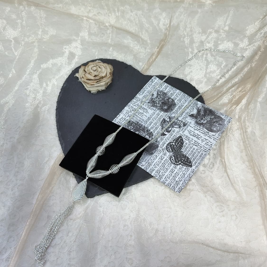 빈티지 마테 기하 나선 목걸이 상품이미지2