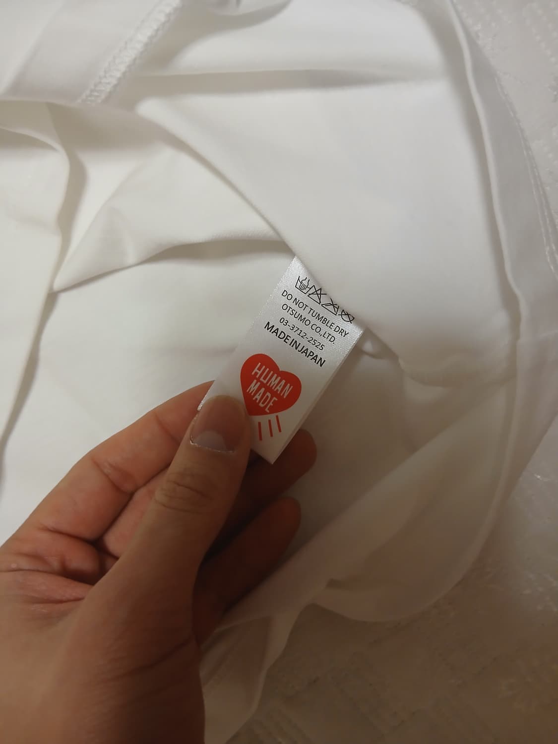 휴먼메이드 화이트 반팔티 상품이미지2