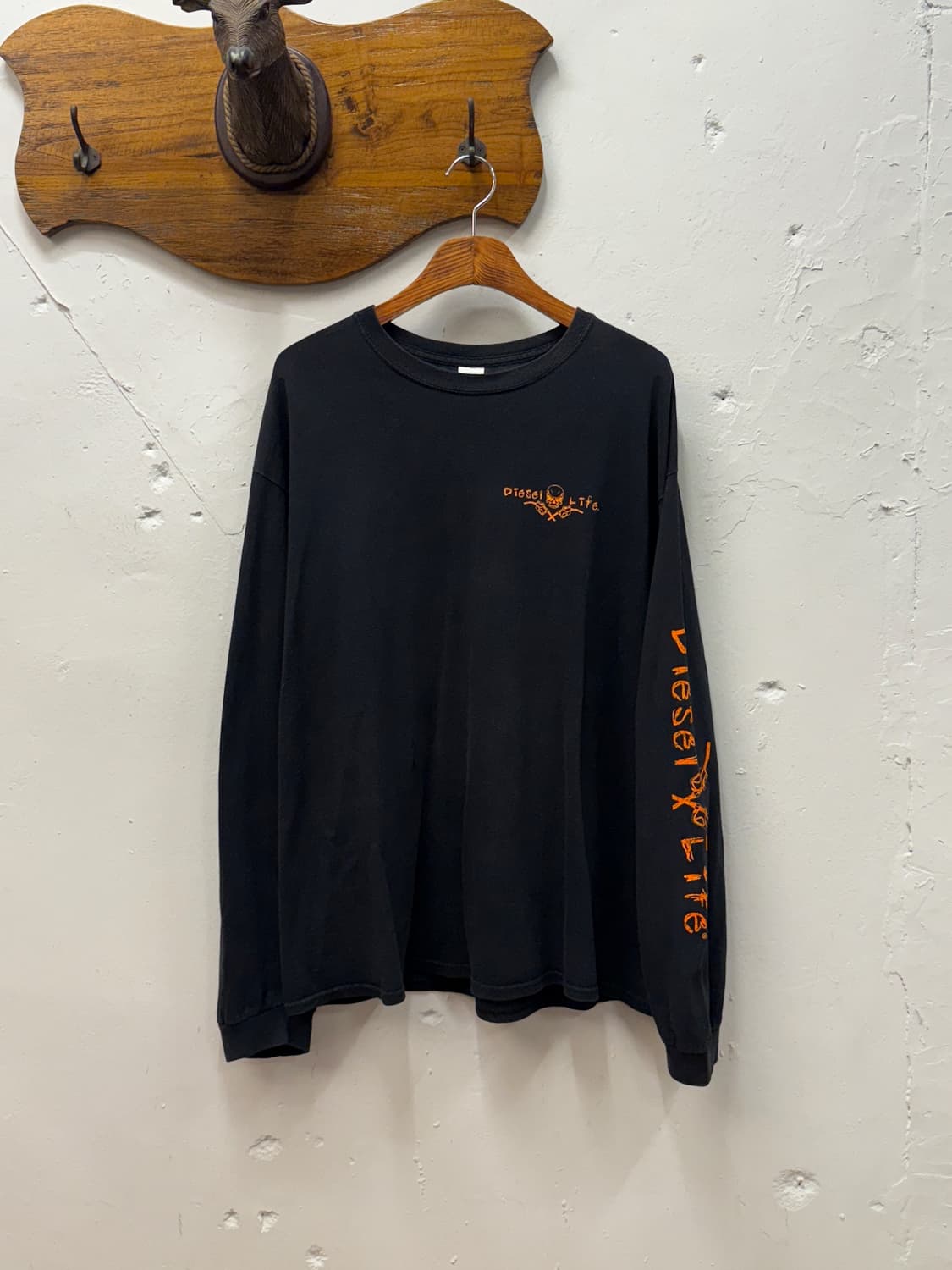 XL) GILDAN Diesel Life Skull Graphic Lon 상품이미지4