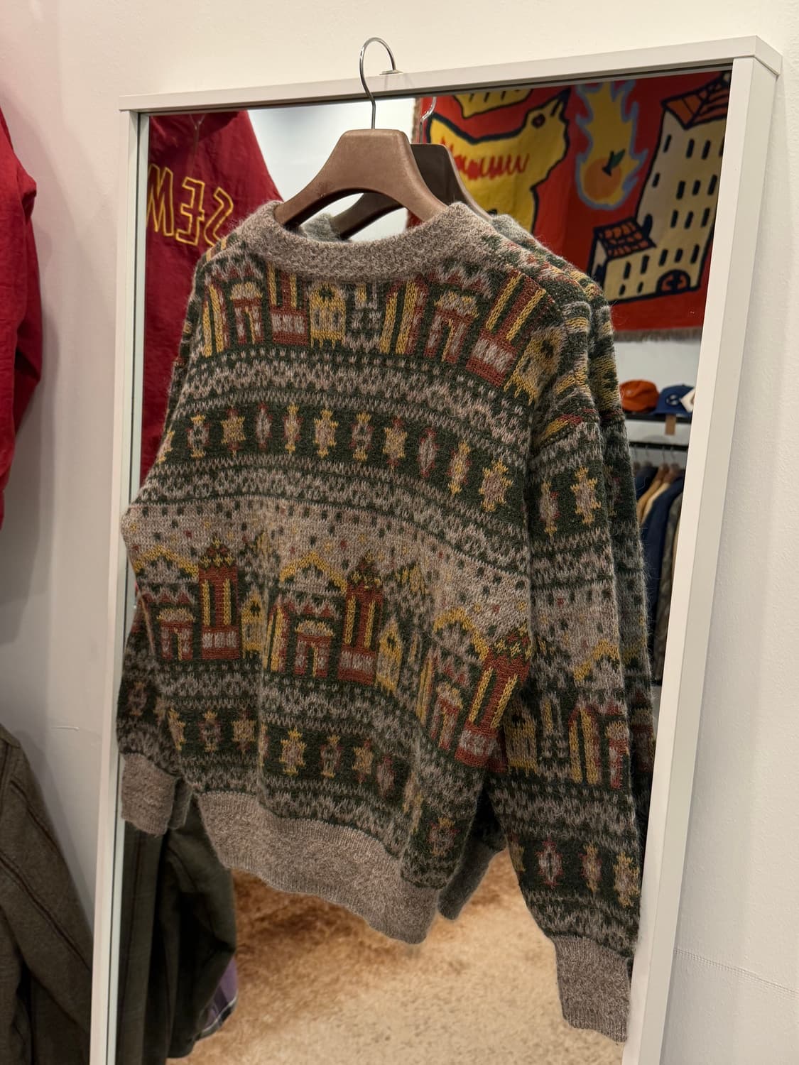 Vtg 빈티지 에스닉 울 니트 상품이미지4
