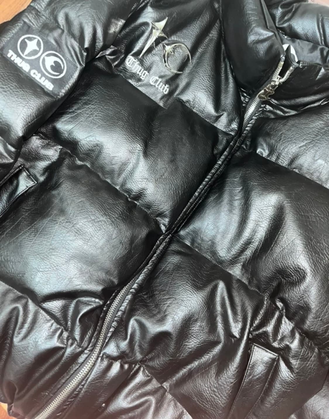 떠그클럽 레더패딩 2사이즈 급처 상품이미지4