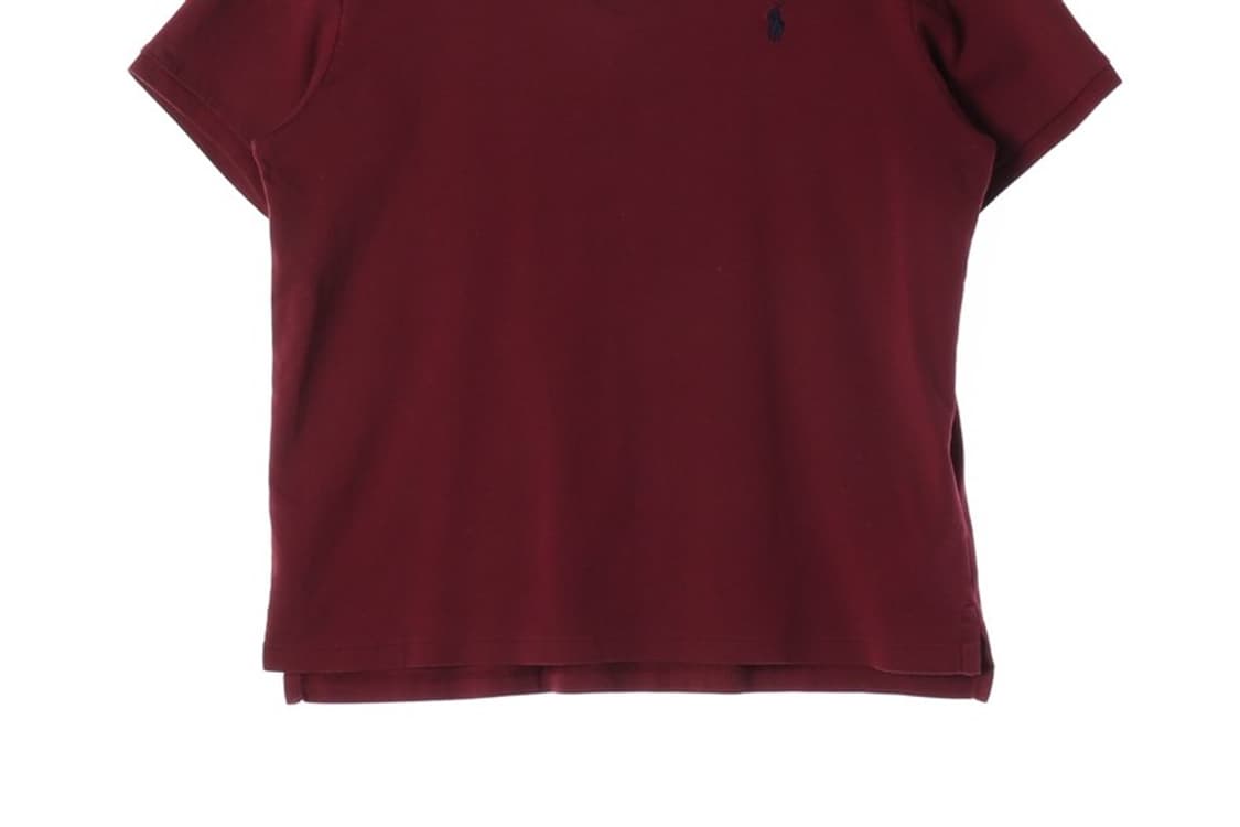 폴로 랄프로렌 버건디 피케 카라티 L 상품이미지4