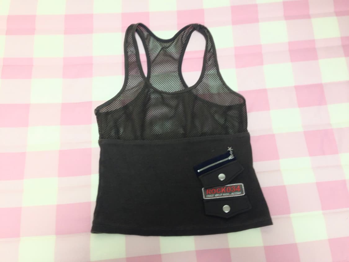 빈티지 Y2K 메쉬 슬리브리스  상품이미지1