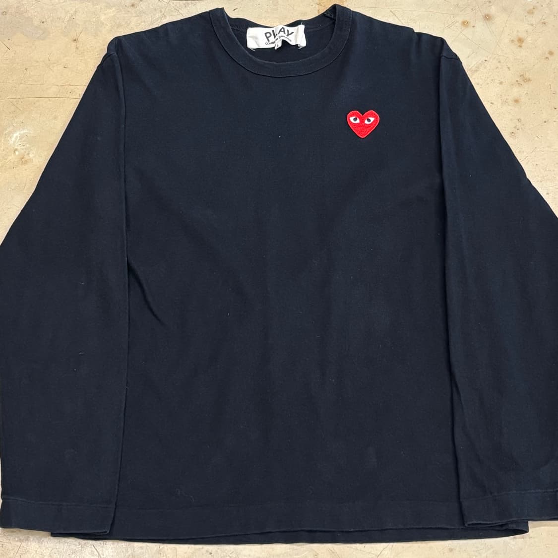 🫶🏻 꼼데가르송 레드와펜 블랙 롱슬리브 🫶🏻 상품이미지1