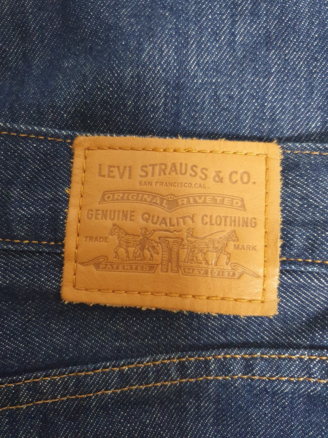 리바이스 슬릿 데님 스커트 블루 W24 💙🪡 상품이미지6