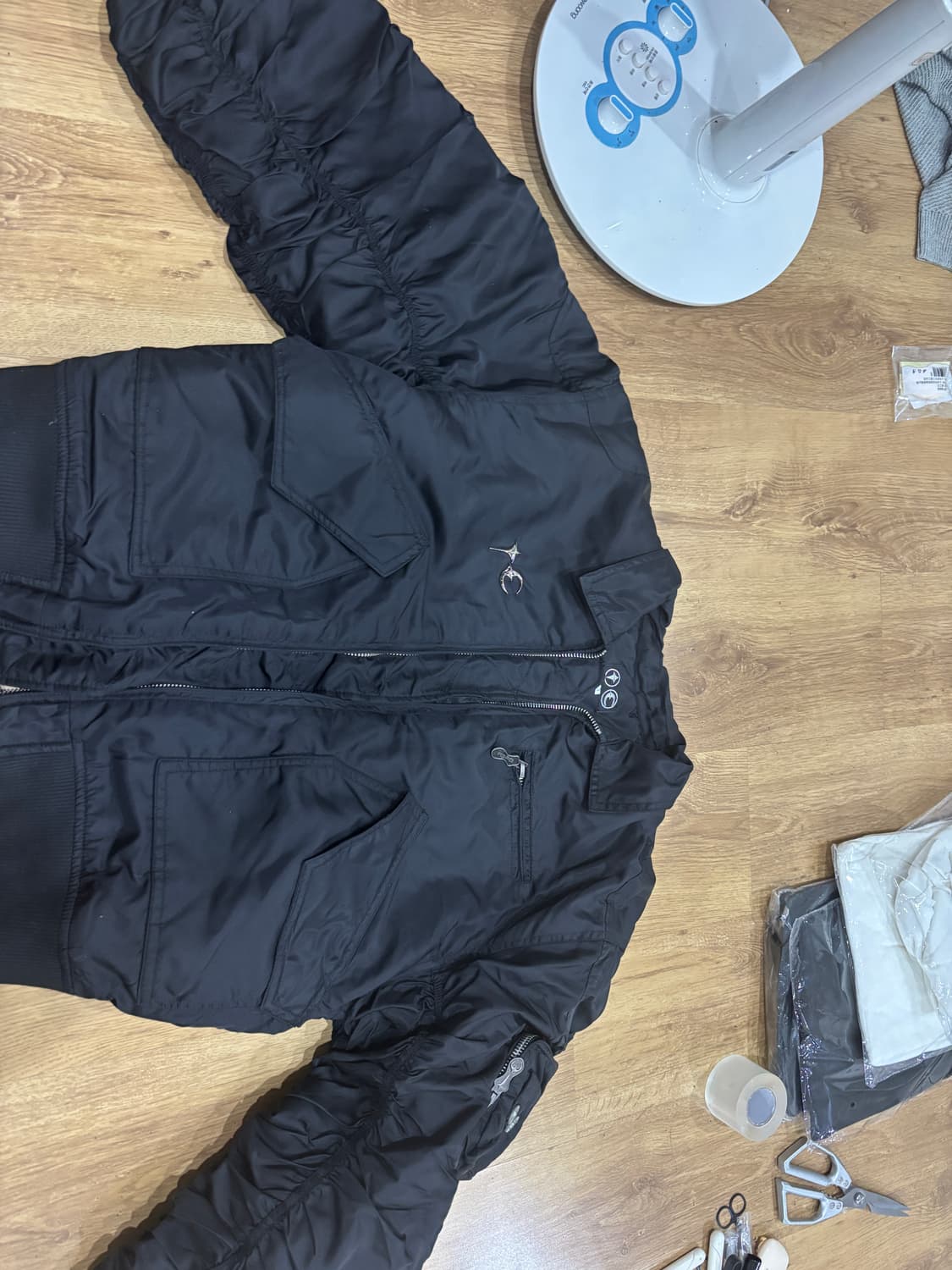 떠그 클럽 / 블랙 스터드 항공 점퍼 / 3 xl 105 상품이미지1