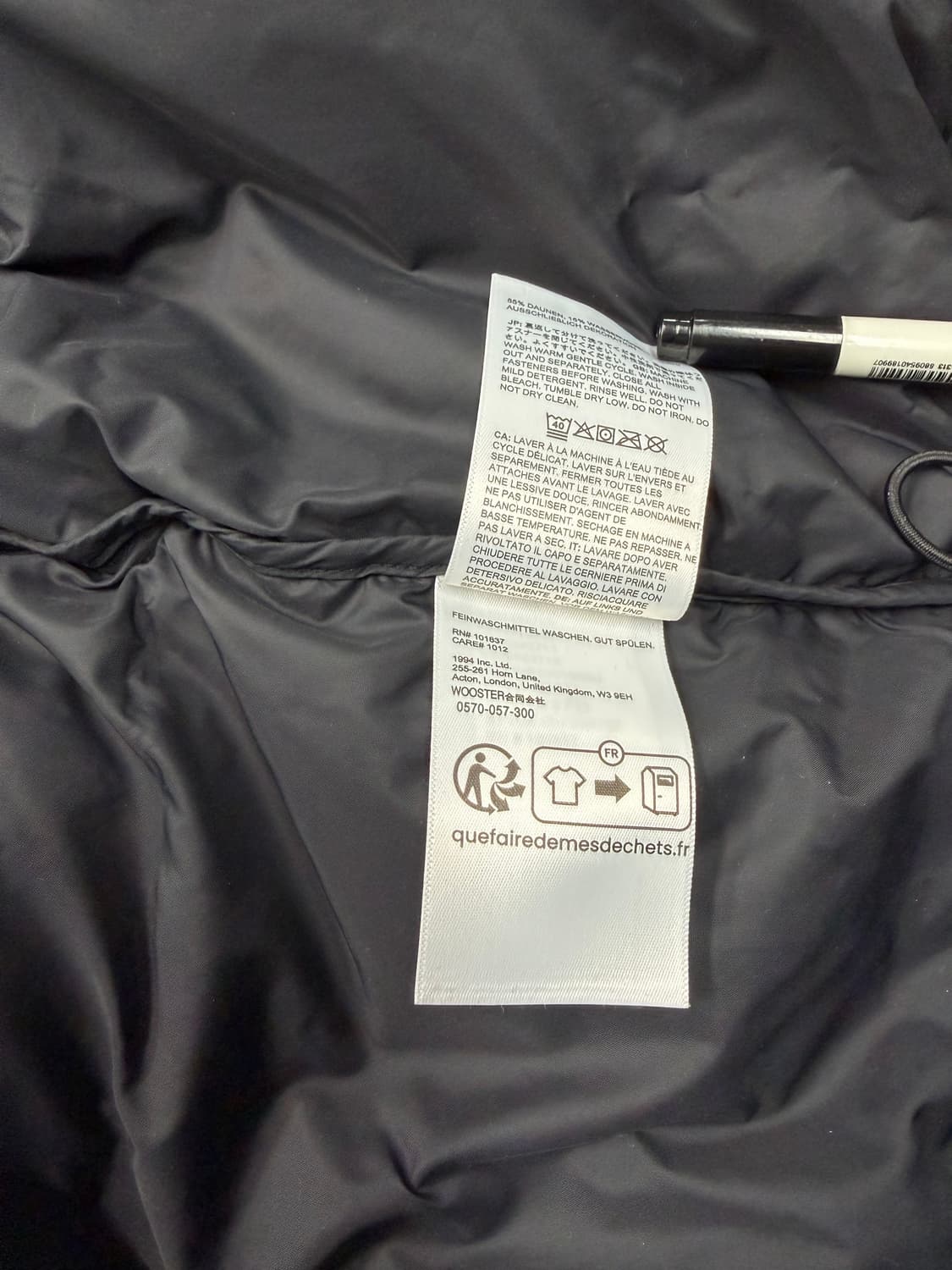 [M]슈프림x노스페이스 스플릿 눕시 블랙 24ss 상품이미지5