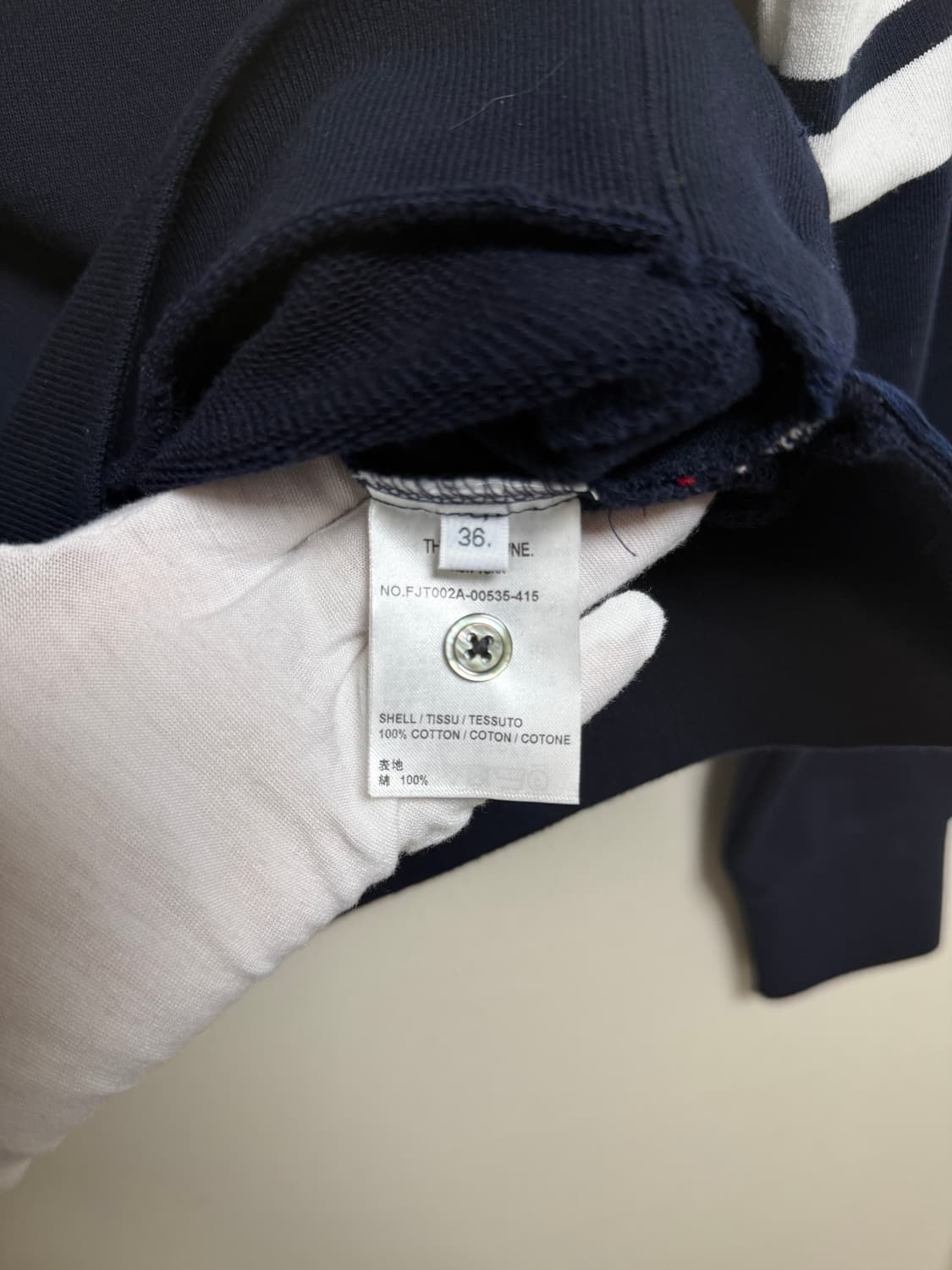 톰브라운 사선완장 네이비 맨투맨 (새상품) 상품이미지7