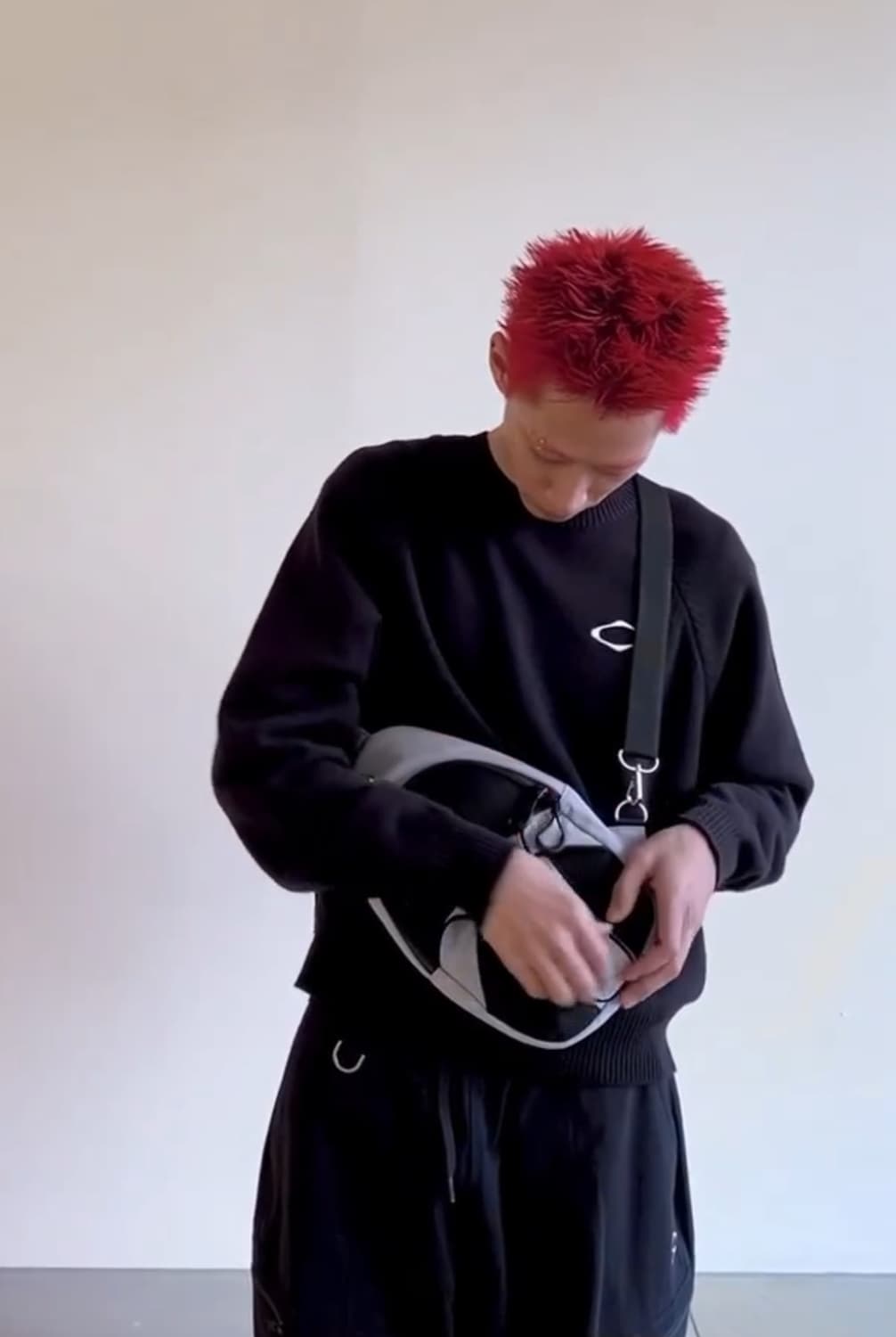 미스치프 롬버스 니트 블랙 m 상품이미지2