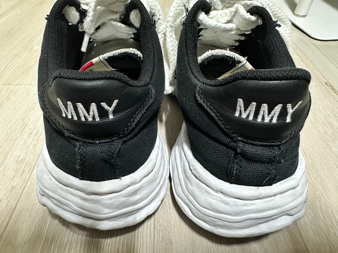 미하라야스히로 웨인 OG 솔 캔버스 블랙 화이트 42 상품이미지3