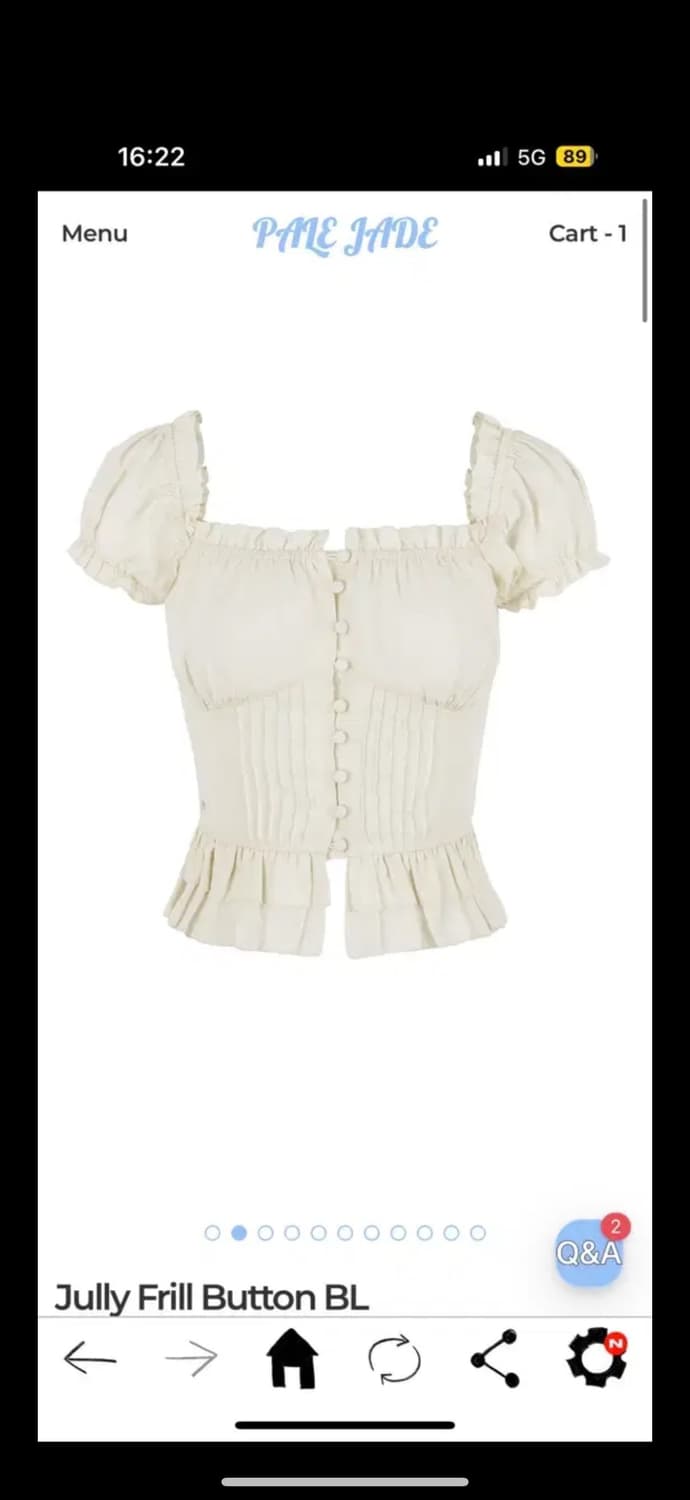 페일제이드 Jully Frill Button BL 가격 협의가능 상품이미지1